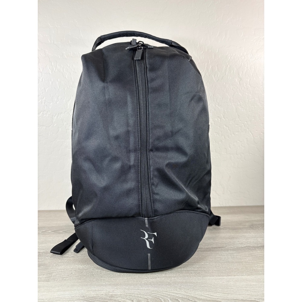 Wilson Roger Federer DNA Tennis Backpack Black RF Logo Laptop Shoe Compartment